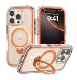 Raptic AirJoy Beads With 360 Kickstand For IPhone 16 Pro -Uniq Sale Store AirjoyBeadsiPhone16ProProMaxOrange 028fc02b 9533 4f35 999f d6bbc75ecdf7