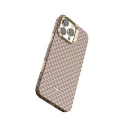 Aramid Fibre Skin For IPhone 16 Pro Max - Raptic -Uniq Sale Store RapticiPhone16ProBrownAramidFibreSkin3 1
