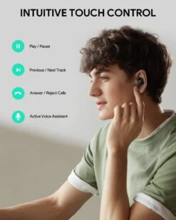 Aukey Wireless Earbuds Mini Bluetooth V5.2 - Aukey Mini -Uniq Sale Store aukey bluetooth earphones aukey wireless earbuds mini bluetooth v5 2 aukey mini 39370608476418