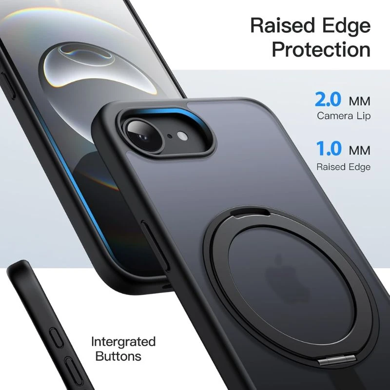 JETech 360 Rotatable Ring IPhone 16e Case - 360 8 JETech 360 Rotatable Ring IPhone 16e Case - 360 - Image 6