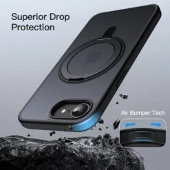 JETech 360 Rotatable Ring IPhone 16e Case - 360 15 JETech 360 Rotatable Ring IPhone 16e Case - 360 -Uniq Sale Store iphone16e360ringmagneticcase7