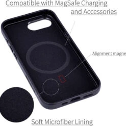 IPhone 16e Genuine Leather Magnetic Case - Leather Magsafe -Uniq Sale Store iphone16emagneticgeniuneleathercase6
