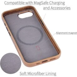 IPhone 16e Genuine Leather Magnetic Case - Leather Magsafe -Uniq Sale Store iphone16emagneticgeniuneleathercase9