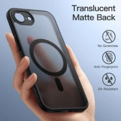 JETech Magnetic Case IPhone 16e - Clear Matte -Uniq Sale Store iphone16ematteclearcase4