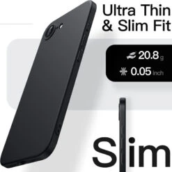 JETech IPhone 16e Case - Slim -Uniq Sale Store iphone16eslimblackcase3