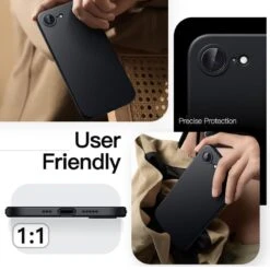 JETech IPhone 16e Case - Slim -Uniq Sale Store iphone16eslimblackcase7