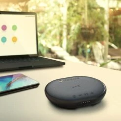 Bluetooth Speaker With Wireless Charging Pad - Motorola ROKR 500 -Uniq Sale Store motorola black bluetooth speaker with wireless charging pad motorola rokr 500 39159494967554