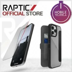 For IPhone 13 Pro Max Case Raptic Urban Leather Flip Wallet MAGNETIC Cover -Uniq Sale Store raptic cases covers iphone 13 black with raptic glass full coverage for iphone 13 pro max case raptic urban leather flip wallet magnetic cover 30849992163506