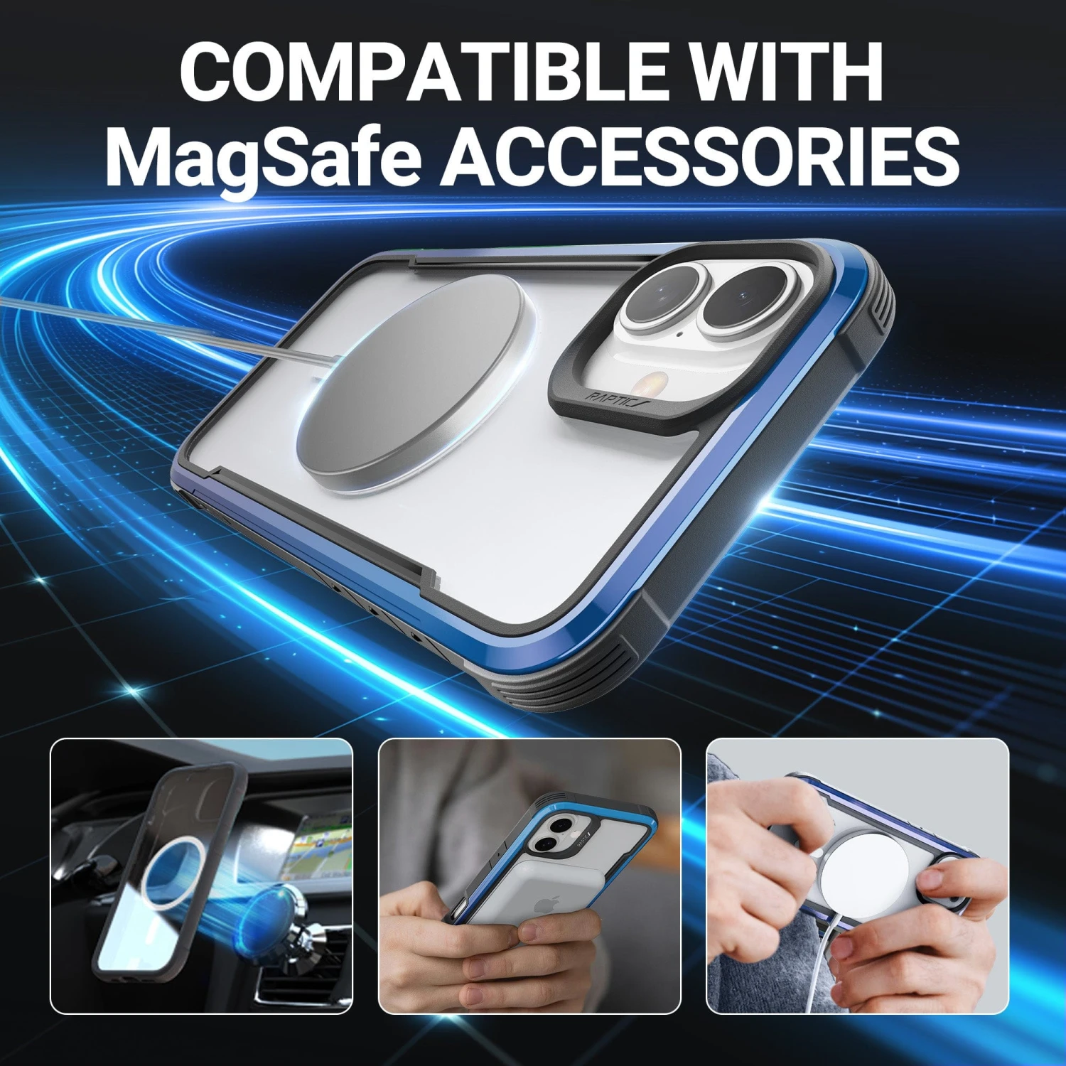 Raptic Shield 2.0 MagSafe For IPhone 16 5 Raptic Shield 2.0 MagSafe For IPhone 16 - Image 3