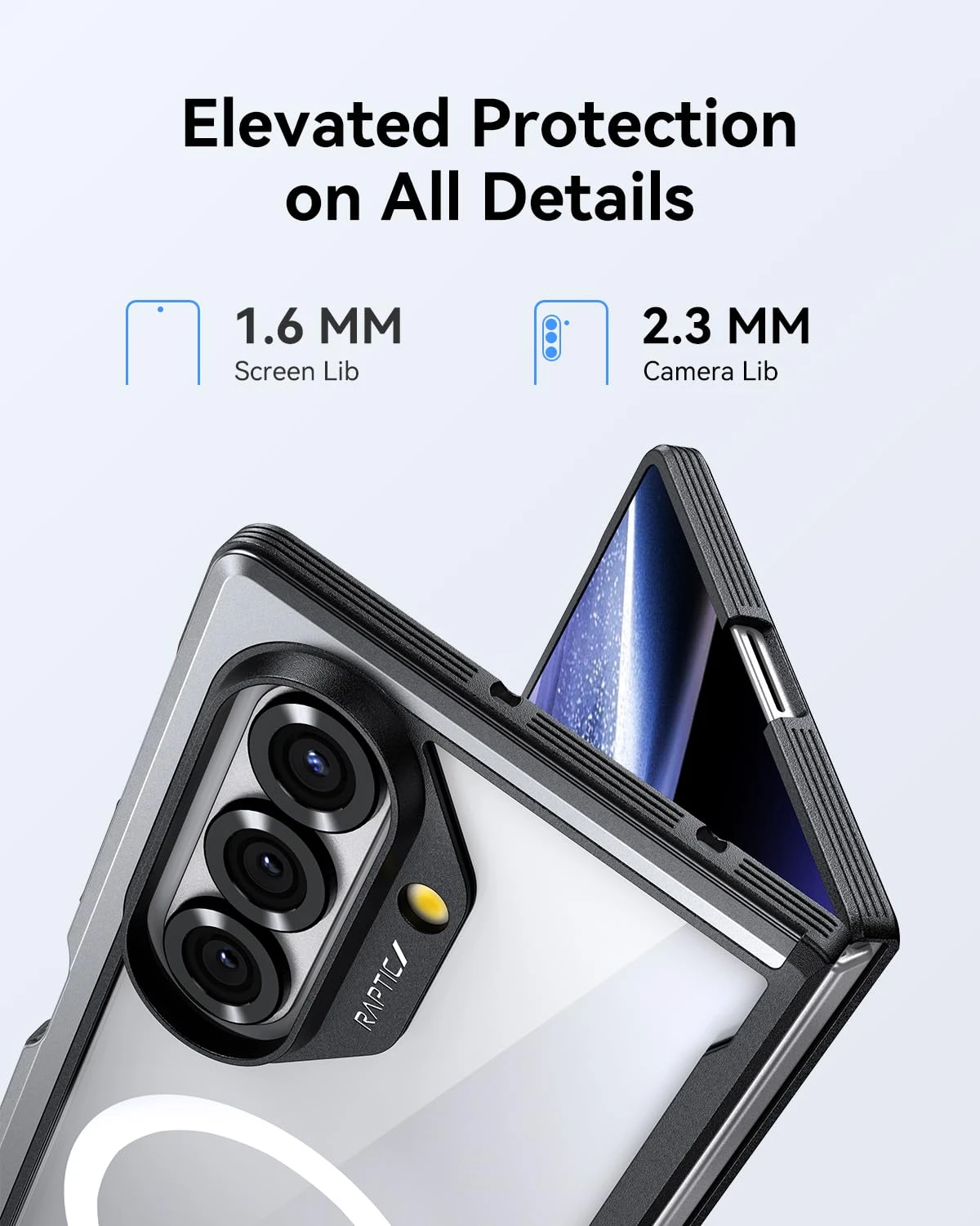 Samsung Galaxy Fold 7 - Raptic Shield Black 6 Samsung Galaxy Fold 7 - Raptic Shield Black - Image 4