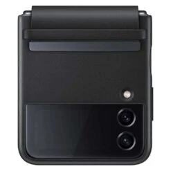 Samsung Flip 4 Leather Cover - Samsung Flip Black