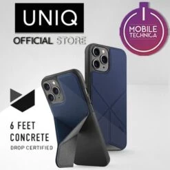 IPhone 12 Pro Max UNIQ Transforma Fold Case - Blue -Uniq Sale Store uniq cases covers apple iphone 12 pro max blue with urban diamond glass protector w applicator tray iphone 12 pro max uniq transforma fold case blue 39159534059778