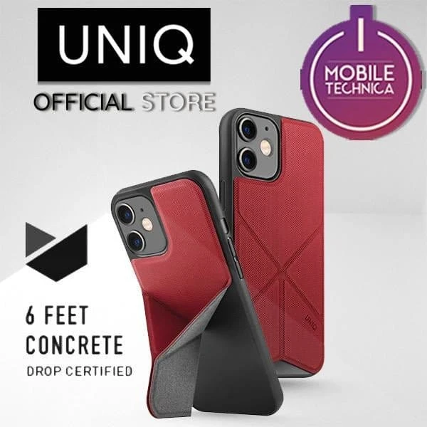 IPhone 12 UNIQ Transforma Fold Case - Red 7 IPhone 12 UNIQ Transforma Fold Case - Red - Image 5