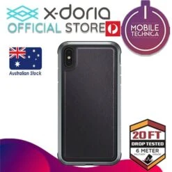 X-Doria Defense Lux Pro Apple IPhone XS Max Leather Protective Case Cover -Uniq Sale Store x doria cases covers black leather x doria defense lux pro apple iphone xs max leather protective case cover 14971938766897